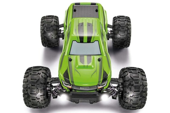 BlackZon Slyder Monster Turbo 1:16 2.4GHz RTR 4WD LED Vandtæt Grøn