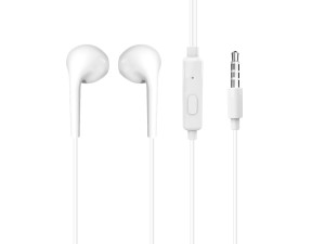 Dudao in-ear høretelefoner 3.5mm Jack 1.2m hvid