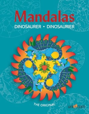 Mandalas med dinosaurer, fra 4 år