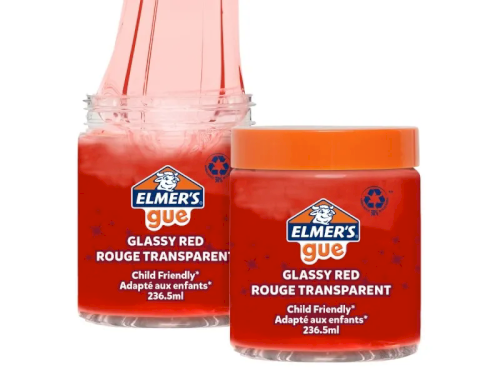 Elmers Gue Færdigblandet slim - Rød, 236 ml