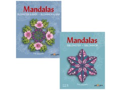 Sampak Mandalas Malebøger - Blomster og Bær og Isblomster - 2 stk. 