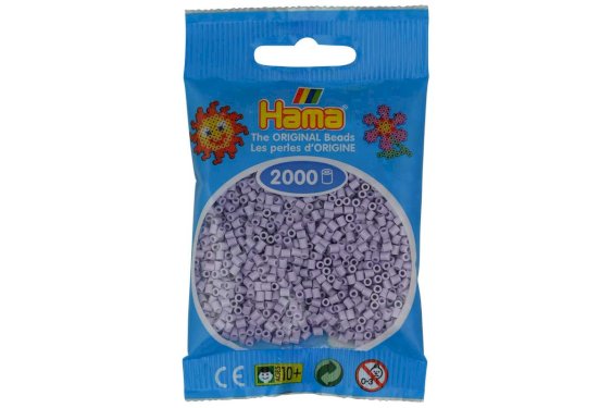 Hama Mini, perler, 2.000 stk.,  Ljus lavendel (106) 