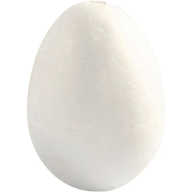 Æg, hvit, H: 6 cm, 5 stk