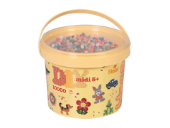 Hama Midi, perler, 10.000 stk., mix 68, 60 farger 