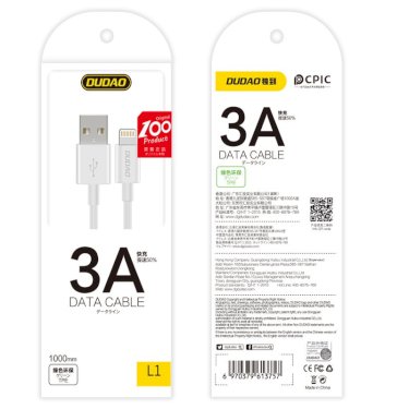 Dudao USB-A til USB-C 3A kabel 1 meter