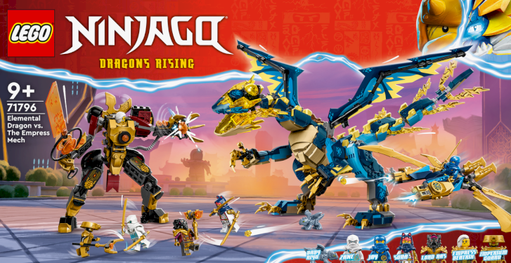 LEGO Ninjago 71796 Elementdrage mod kejserinde-kamprobotten
