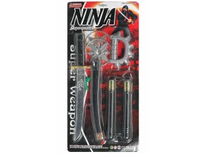 Ninja Set Med Sværd Og Tilbehør