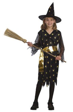 Rio Guld-Heks kostyme 140cm (7-9 år)