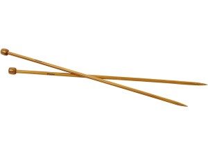 Strikkepinde, nr. 6 , L: 35 cm, 1par
