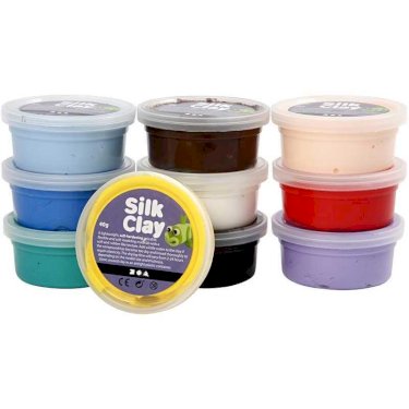 Silk Clay ass. farger Basic 1 10x40g