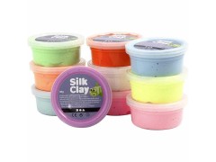 Silk Clay ass. farger Basic 2 10x40g