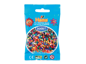 Hama Mini, perler, 2.000 stk., 49 farger