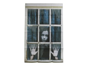 Falsk vindue dekoration Kvinde 120x80cm