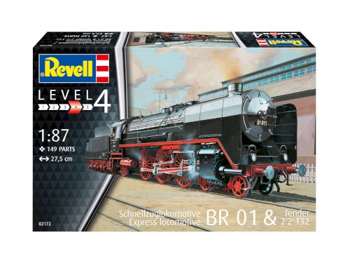 Revell, Ekspresslokomotiv BR01 med Tender, 1:87