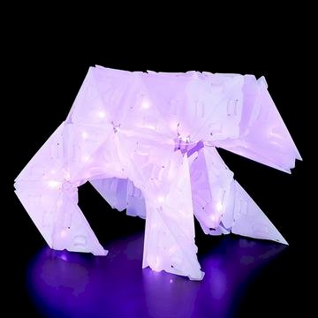 Creatto: Sparkle Unicorn & Friends, 3D-puslespil m/ Ljus