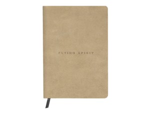 Clairefontaine, Flying Spirit, notesbog, læderindbundet, A5, linjeret, beige