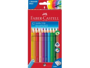 Faber-Castell Jumbo Grip, farveblyanter, 12 stk.
