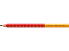 Faber-Castell Jumbo Grip, blyant, B, rød/orange