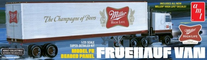 AMT, Miller Beer Fruehauf 40' Semi Trailer, 1:25