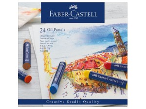 Faber-Castell, oliepastelkridt, studiekvalitet, 24 stk. i ekse