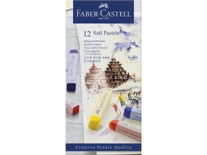 Faber-Castell, pastelkridt, bløde, 12 stk. i ekse