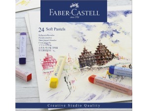 Faber-Castell, pastelkridt, bløde, 24 stk. i ekse