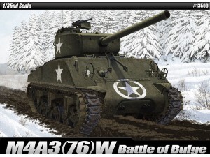 Academy, M4A3 (76)W, "Battle of Bulge", 1:35