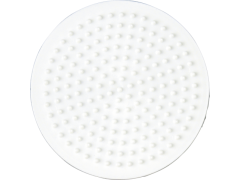 Hama Midi, perleplate, lille rund, hvit