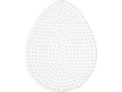 Hama Midi, perleplate, egg, hvit