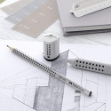 Faber-Castell Grip, blyantspidser, mini, sølv