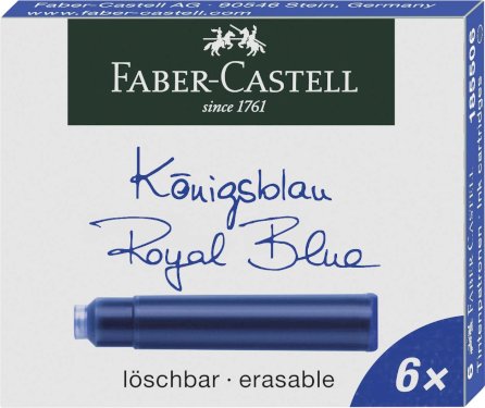 Faber-Castell, fyldepen patron blå 6 stk.