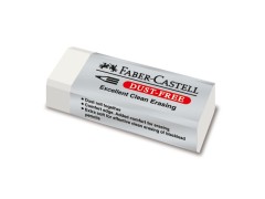 Faber-Castell, viskelæder, dust free, hvit