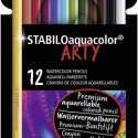 Stabilo, Aquacolor, akvarelblyanter, Arty, 12 stk.