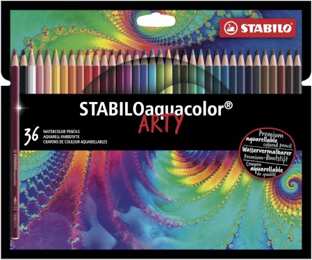 Stabilo, Aquacolor, akvarelblyanter, Arty, 36 stk.
