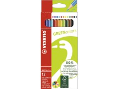 Stabilo, Greencolors, farveblyanter, 12 stk.