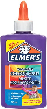 Elmer's, ikke-transparent lim, lilla, 147 ml