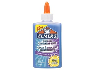 Elmer's, lim m/ farveskift, blå/lilla, 147 ml