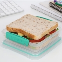 Sistema, Sandwich Box (transparent), kvadratisk madkasse