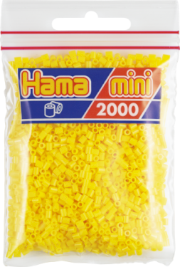 Hama Mini, perler, 2.000 stk., gul (03)