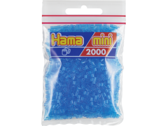 Hama Mini, perler, 2.000 stk., transparent blå (15)