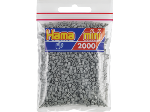 Hama Mini, perler, 2.000 stk., grå (17)