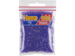 Hama Mini, perler, 2.000 stk., transparent lilla (24)