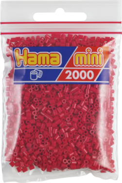Hama Mini, perler, 2.000 stk., vinrød (29)