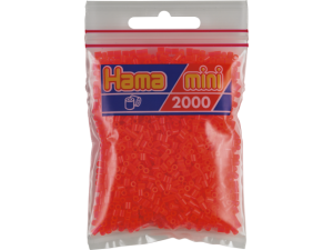 Hama Mini, perler, 2.000 stk., neonrød (35)