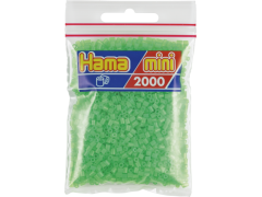 Hama Mini, perler, 2.000 stk., fluorescerende grønn (42)