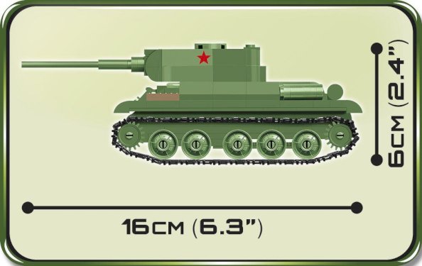 Cobi, T-34/85, sovjetisk tank, 273 deler