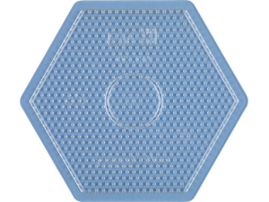 Hama Midi, perleplate, stor sekskant, transparent