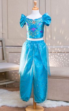 Disney Princess Jasmin Glimmer kostyme 116cm (5-6 år)