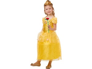 Disney Princess Belle Glimmer kostyme 116cm (5-6 år)