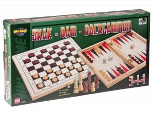 Vini 3 I 1 Skak+Dam+Backgammon